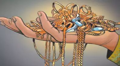 The gold jewelry in Grandma's pillow case: Disappeared before dawn!