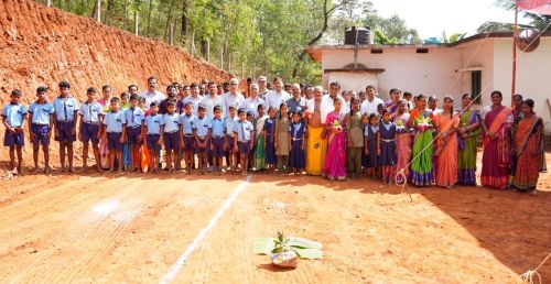 Building donation from Kaiga to Nage School