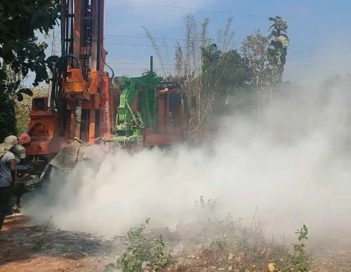 Sirsi Officials' circus in a waterless well!