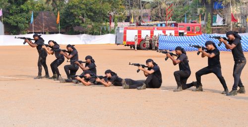Soldiers' adventure at the police parade ground!