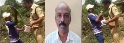 A forest officer who came to stop illegal logging was hit with a shoe!