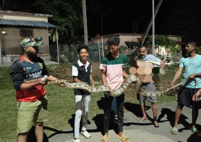 That snake was 13 feet long!