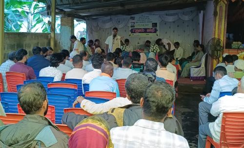 Gram Sabha People came but no officials came!