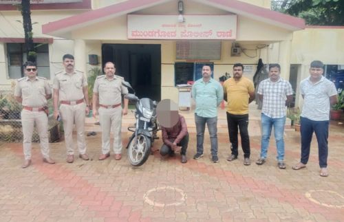 Mundagodu Bike thief arrested