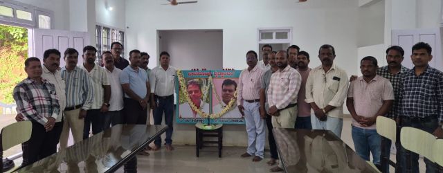 Untimely death of contractor Condolences from association members